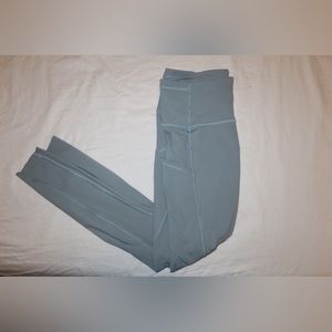 Chambray Blue Lululemon Fast and Free 25 leggings tights size 6